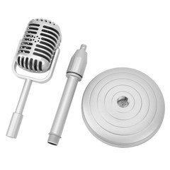 Retro Microphone Props Liftable Lightweight Fake Vintage Microphone