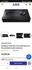 Antelope Audio Zen Tour Synergy Core Thunderbolt 3 Interface (Demo / Open Box)