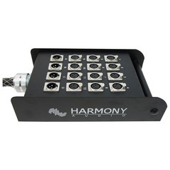 Harmony Audio HA-SB16100 XLR Snake Cable 16 Channel 100 Feet (12 Send 4 Returns)