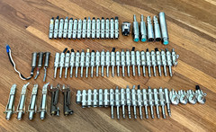 Lot of 75 Used 1/4″ / TRS / Male / Female Connectors + XLR Adapters. Switchcraft