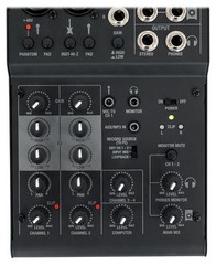 Rockville RockMix 4 Channel Pro Recording Mixer/Interface w/EQ+(2) Dynamic Mics