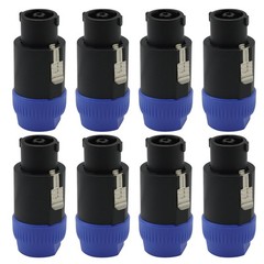 8Pack NL8FC 8 Pole Locking High-Load Speakon Connector Replacement for Neutrik