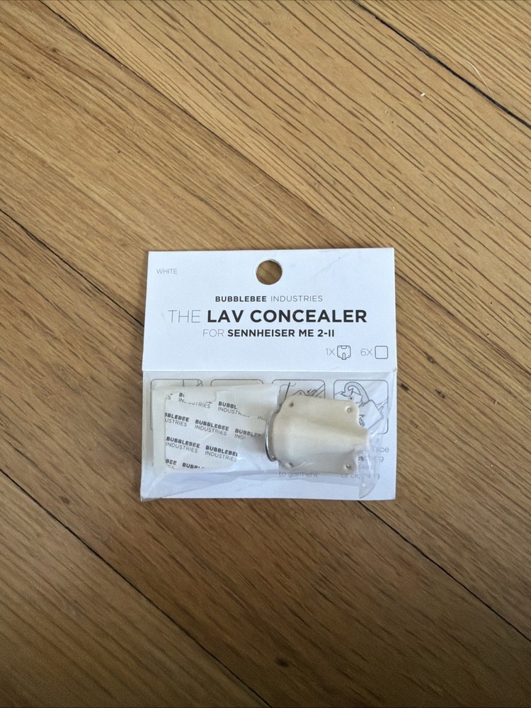 Bubblebee Lav Concealer for Sennheiser ME 2-11 – Brand New (White)
