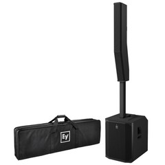 Electro-Voice EVOLVE 70 Black Column Powered Speaker System Pair w Road Case