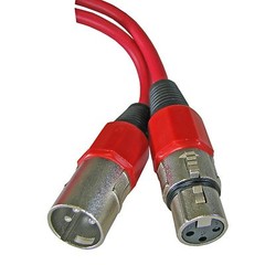 2 XLR 3 pin male to female pair shielded powered speaker cable cords 50 ft 15m