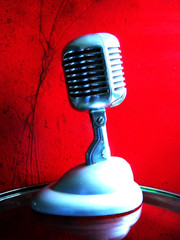 Vintage 1940’s Shure Brothers 55 Fatboy microphone Elvis deco w S-36 stand # 5