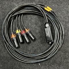 Neutrik Snake Break In RJ45 to 4 Channels Male 5 Pin DMX Connectors Adapter 6ft