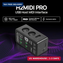 CME H2MIDI Pro Compact USB Host MIDI Interface | Router, Filter, Mapper, 32-Bit