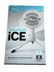 * New – Blue – Snowball iCE Plug & Play USB Microphone Discord Skype Certified