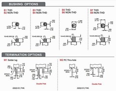 100pc Sub-Miniature Toggle Switch 2MS3T2B2M2QES On/Off/On 3P SPDT UL Dailywell