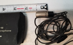 Sony Original ECM-16 Electret Condenser Microphone in case with manual