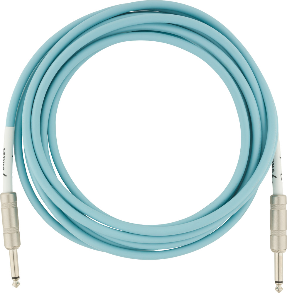 Fender Original Series Tool Cable Jack 6.3mm Male-Male Daphne Blue 3mt