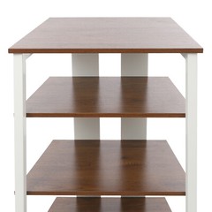 4-Tier AV Media Stereo Stand Console With Storage Shelves Holder Load 110.23lbs