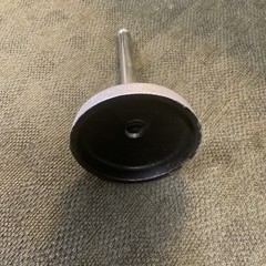Desktop Threaded Cast Iron Microphone Stand 4 Inch Wide Base 7 Inches Tall