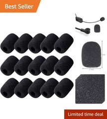Portable 15 Pack Microphone Windshield Covers – Ideal for Video Conferencing