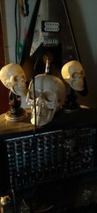Skull optical theremin synthesizer drone circuit bent