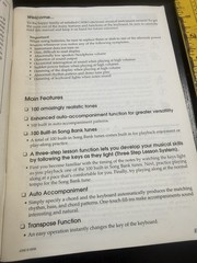 Casio LK-30 LK-33 Electronic Keyboard Owners Manual Guide Book Old Vintage 1990s