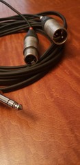 PAIR of Mogami 2528 1/4in TRS Male to XLR Male& XLR Female Insert Y Cables 10ft