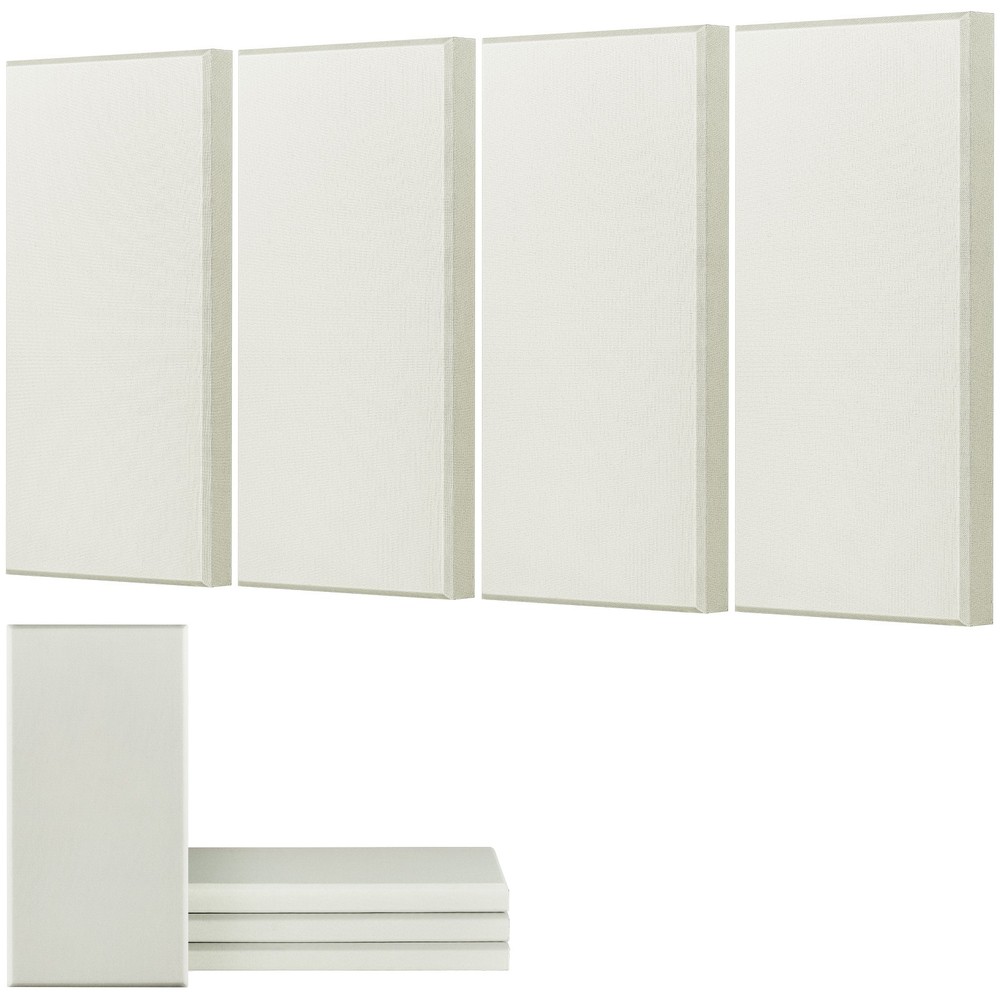 VEVOR 4 PCS Acoustic Wall Panels 2 in Thick 23.6 x 11.8 in Self-adhesive Beige