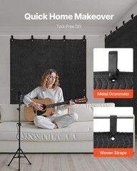 VEVOR 1 Pcs Sound Dampening Blankets 80 x 48 in Extra Large Soundproof Blanket