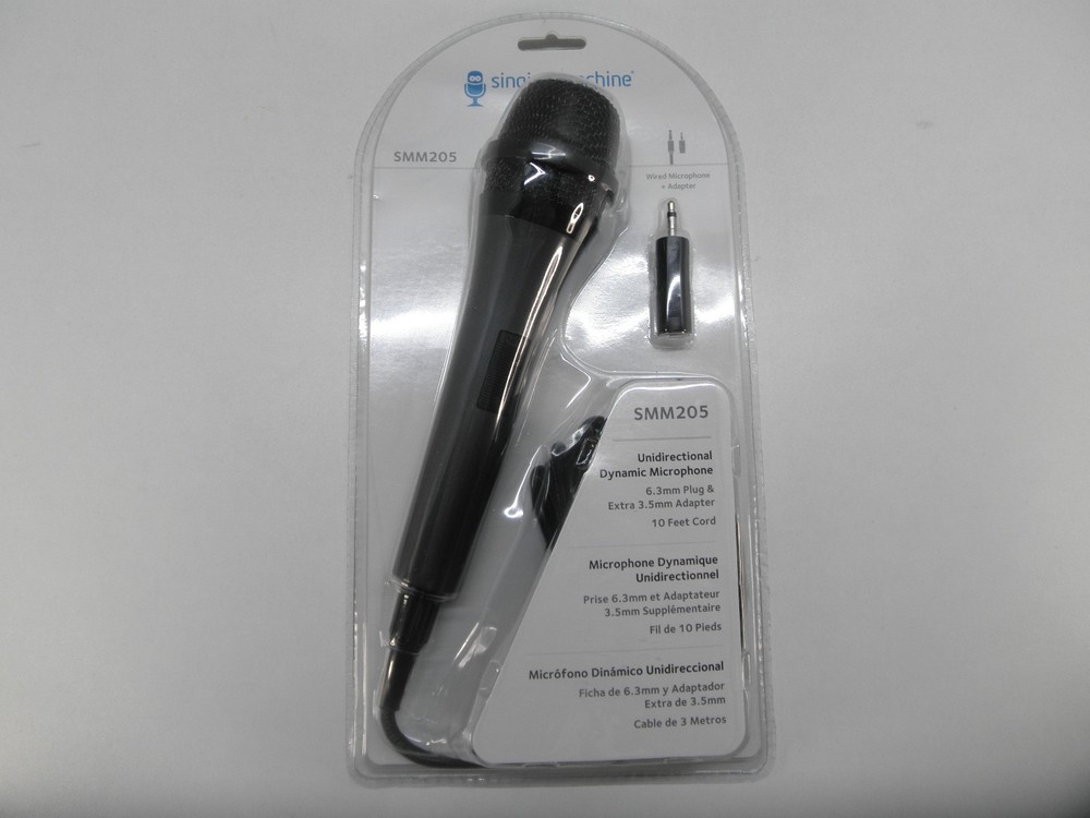 The Singing Machine SMM205 Unidirectional Dynamic Microphone – NEW in PACKAGE