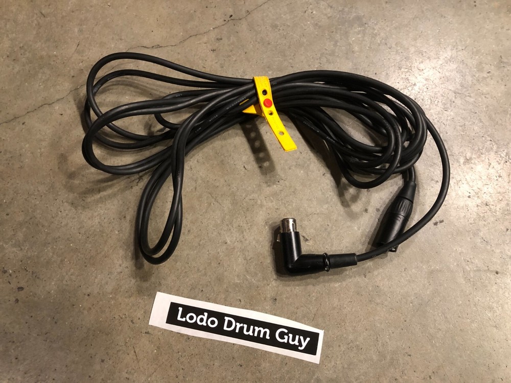 UNBRANDED 20′ XLR Microphone Cable Male to Female ANGLED LOW NOISE 100% #NY0
