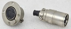 Cannon Plugs – EP-3-12-1C Circular Connector – 3 Pole Line Plug