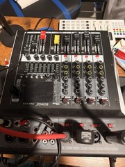 Professional 4-Channel Power Mixer 350W x2 Bluetooth USB DSP AudioMixing Console