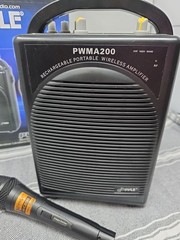Pyle Pro Audio Rechargeable PA System Passive Wireless AUX Wired Mic PWMA200