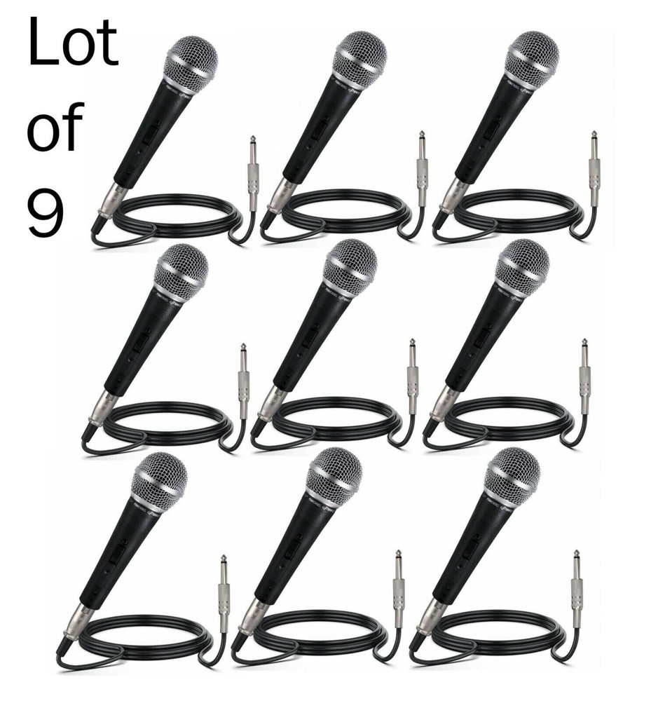 Pyle 9 Professional Wired XLR Unidirectional Handheld Mic – Black PDMIC59