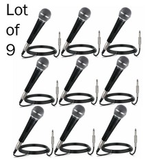 Pyle 9 Professional Wired XLR Unidirectional Handheld Mic – Black PDMIC59