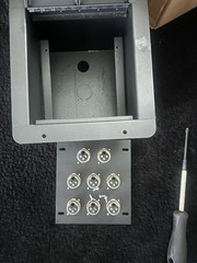 Recessed Stage Floor Box w/8 Female XLR Mic Connectors by Elite Core