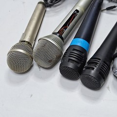 Lot of 10 Assorted Microphones – Used, Various Colors & Models