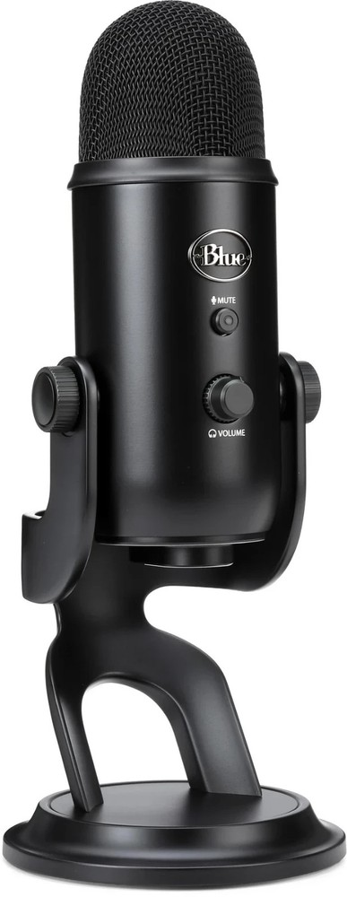 Blue Yeti Professional Multi-Pattern USB Condenser Microphone – Blackout