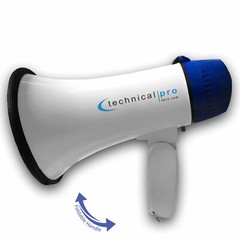 Lightweight 2000ft Range Portable Megaphone Bullhorn with Strap Siren for Sports