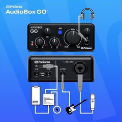PreSonus AudioBox GO Compact 2×2 Bus-Powered USB Audio Interface