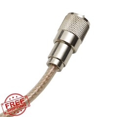 RoadPro 9′ Mini-8 PL-259 Coaxial Cable