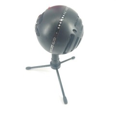 Blue Snowball Ice Black USB Microphone with Cable and Stand Tested Working