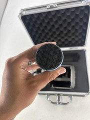 Sterling ST155 Condenser XLR Studio Microphone Silver Black Shockmount Case