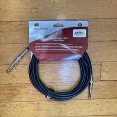 Talent 10ft PCXM10 & PCQ10 Patch Cable XLR Male to 1/4″ TRS Male + Bonus M2M TRS