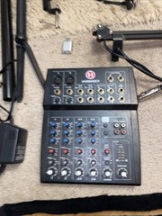 Harbinger Lvl Podcast Lot Microphones Tonor Stands Cords Filters