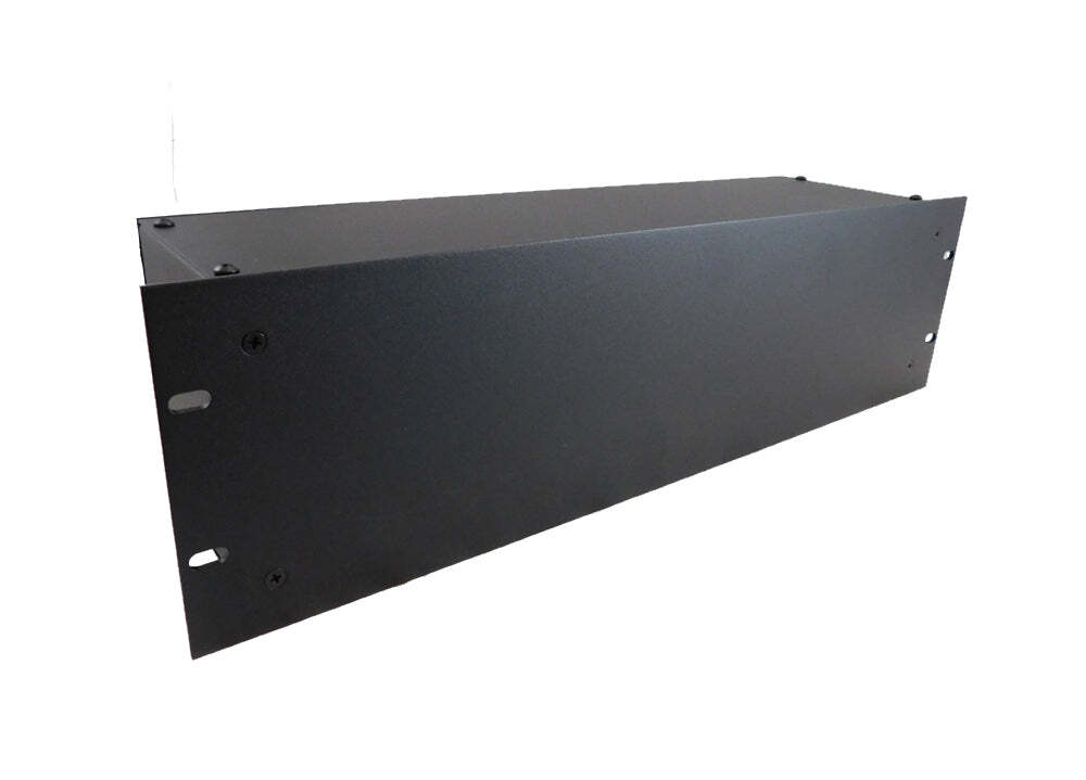 PROCRAFT RP3B-5-BK 3U 5″ Deep Rack Mount Project Box – Aluminum Face/Steel Box