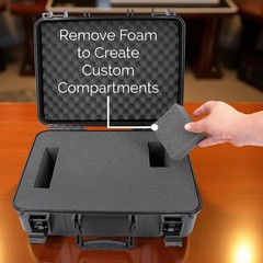 Studio Travel Case fits Zoom LiveTrak L8 Digital Mixer Recorder, Hard Case Only