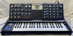 Moog Voyager Electric Blue Synthesizer – Excellent Condition w/ Case & Pedal