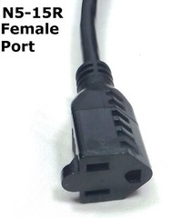 LASE 1.8″ FT AC Power Cable Y Splitter IEC320-C14 to IEC320-C13 & Nema NR5-15R