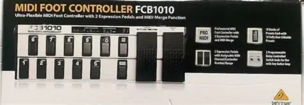 Behringer FCB 1010 MIDI Foot Controller with 2 Expression Pedals (NIB) !
