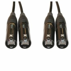 2 ProX 25 Ft Ethernet Cat 6 RJ45 Shielded Cable Digital Extension Snake