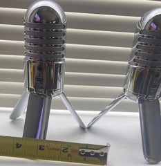 Two Samson Meteor Mic USB Studio Condenser Microphone – Silver
