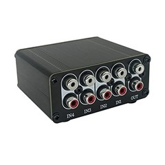 4-Channel Mini Passive Audio Mixer – RCA Stereo Line Level Control Box R41