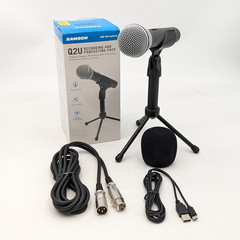 Samson Q2U USB/XLR Microphone and Stand Recording and Podcasting Pack